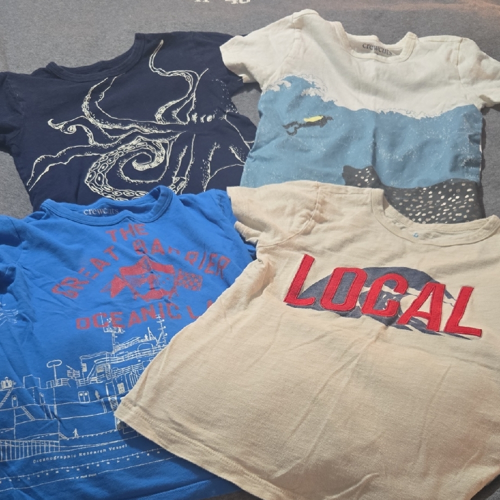 Crewcuts Ocean Themed Short Sleeve Tees